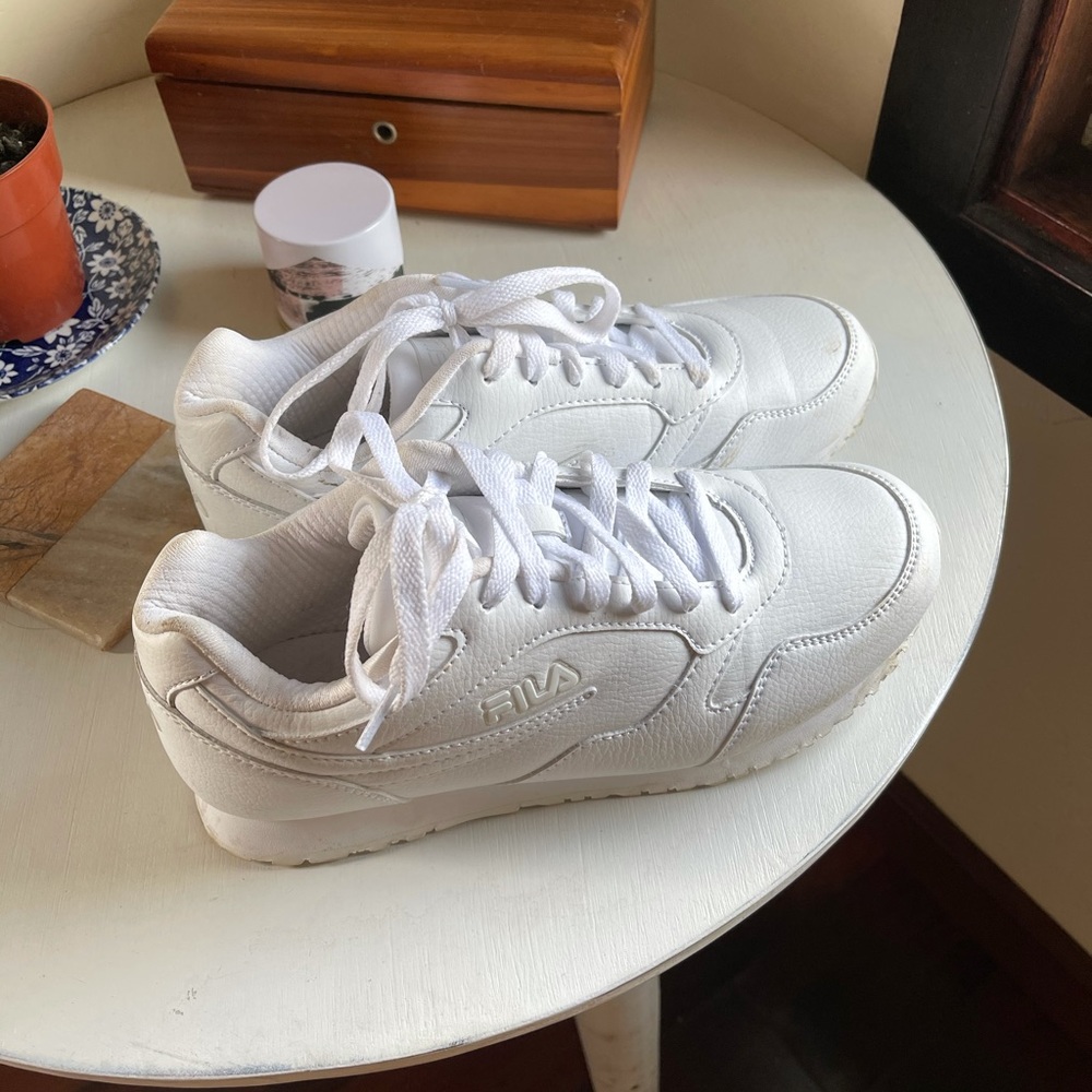 White Fila Sneakers